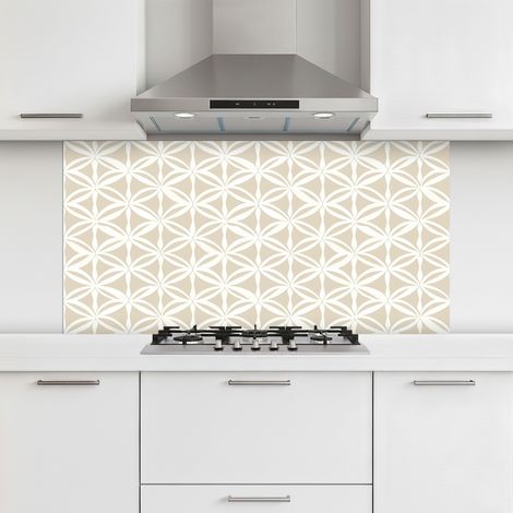 CRÉDENCE CUISINE Motif - Moderne - Beige 120x60 cm (1/5)