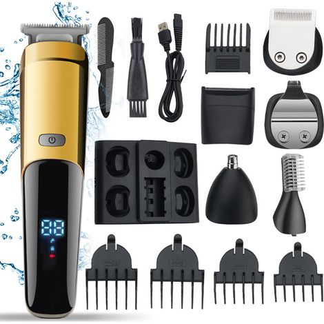 Rasoir multifonctionnel 6 en 1 pour homme : tondeuse à cheveux et à barbe électrique. (1/4)