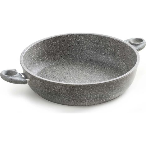 Tegame Alto 28 cm Antiaderente Effetto Pietra - Accademia Mugnano (1/3)