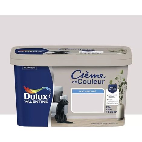 Peinture multi-supports Dulux Valentine Crème de Couleur Mat velouté Rose nude 2,5 L