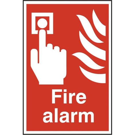 Scan 1400 Fire Alarm - PVC Safety Sign 200 x 300mm SCA1400