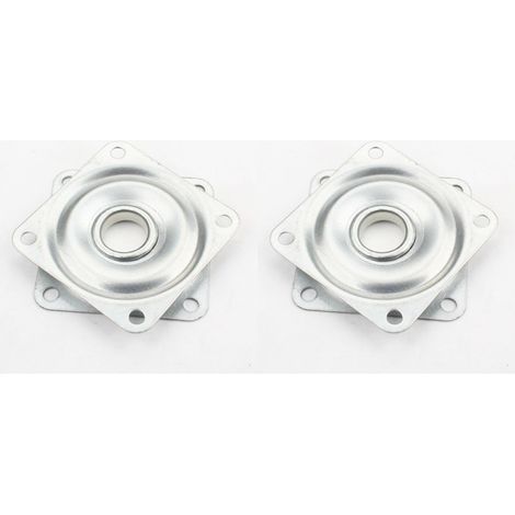 2X Plateau Rotatif TV tournette à Bille carré à roulement à Billes 50x50 mm 30 Kg Plaque Pivotant Meuble HiFi Présentoir Tournant Support Ecran Ordinateur (1/4)