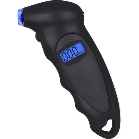 Manomètre numérique de pression des pneus avec grand écran LCD, indicateur de profondeur de sculpture pour voitures, camionnettes, camions, vélos et motos. (1/5)