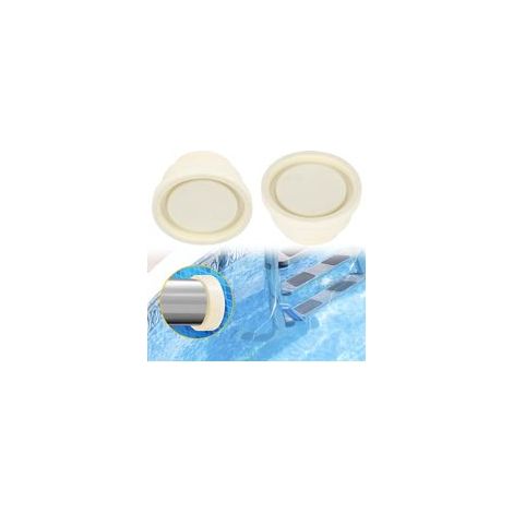 Tampons en caoutchouc pour échelle de piscine – Lot de 2 – Protection pare-chocs – Dimensions 6x3.9x3.3cm – Résistant au vieillissement