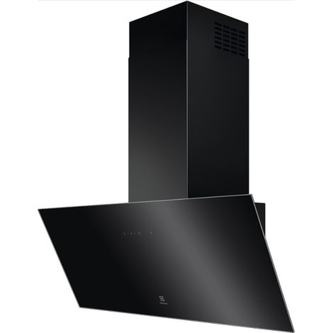 Dekorative geneigte haube 90 cm 615 m3/h schwarz - Electrolux - LFV439K