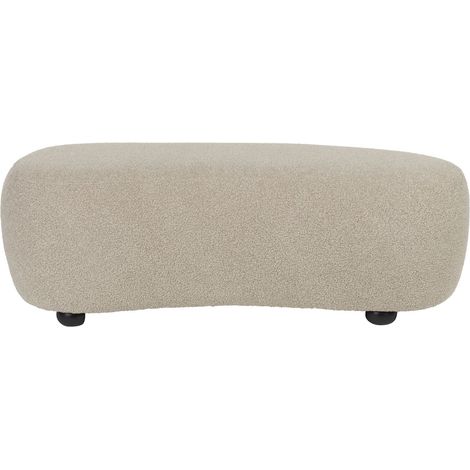 Repose-pied et Pouf, Banc design 120 cm pour canapé Noxx Beige en Fabric, BOITE A DESIGN (1/5)