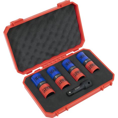 Sealey SX1820S Double Ended Alloy Wheel Impact Socket Set 1/2"Sq Drive 5pc (1/5)