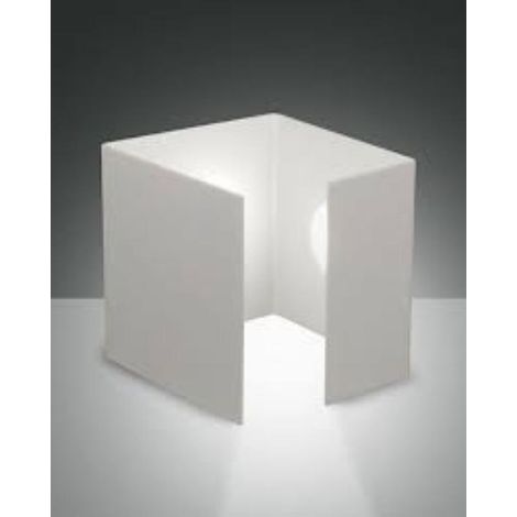 Lampada Da Tavolo Bianca Brenta 1 Luce Design Moderno Fabas Collezione BRENTA (1/2)