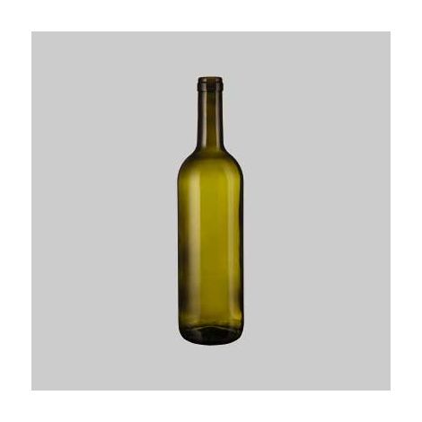 Bottiglia in vetro tipo 'bordolese' per vino 0,75 lt - col. trasparente (20 pezzi)