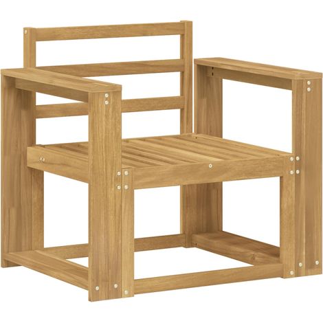 Maison Exclusive - Outdoor-Sofagarnitur Massivholz Akazie Weiß (1/5)