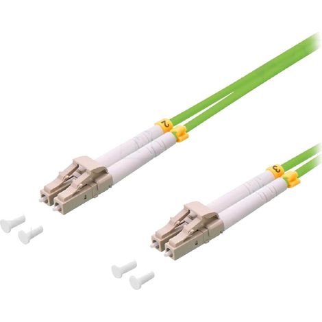 Cordon de raccordement Fibre Uniboot OM5 LC-UPC. 5m - Vert