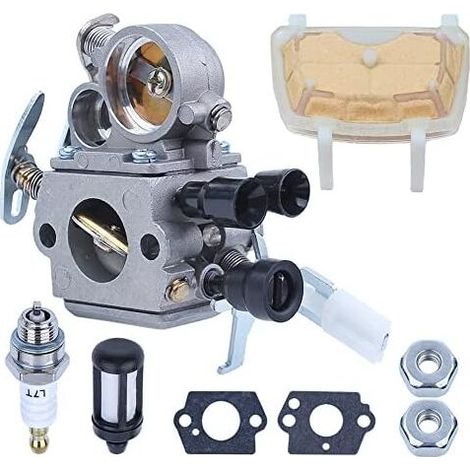 Kit filtro aria carburatore per motoseghe Stihl MS171, MS181, MS211, MS211C, 1139 120 0619, 1139 120 7100, 1139 120 0612, 1139 120 1602 sostituisce il carburatore per Zama C1Q-S269 (1/4)