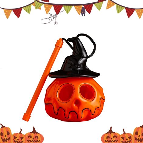 Lanterne '-Lantern Halloween Lanterne Déco Bureau avec Chapeau de Sorcière  Accessoires Photo Décorations Halloween Pour Intérieur Extérieur Maison Hantée (1/5)
