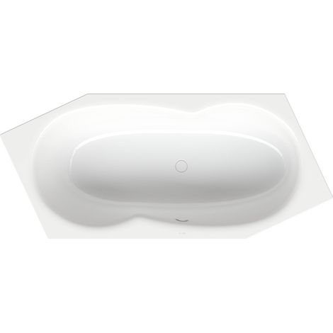 BetteMetric Baignoire hexagonale, 2 places, côté pieds à droite,