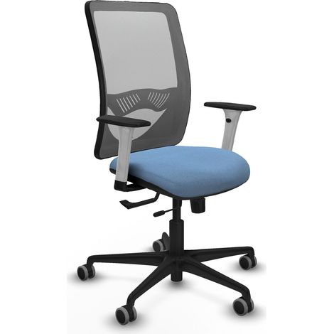 Chaise de bureau piqueras y crespo Zulema blanc mousse ergonomique (1/2)