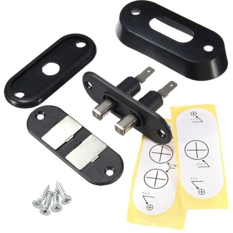 le Commutateur Noir de Contact Porte Coulissante pour Verrouillage Central Voiture D'Alarme T4 (1/4)