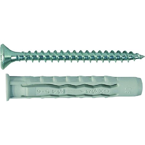 TASSELLO NYLON 'GL-VPS' mm 8 vite 5 x  50 - pz. 10  - Blister Koncreto