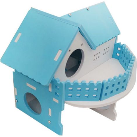 Cachette pour hamster, cabane à monter soi-même, accessoires de décoration pour cage, jouets pour hamster, chambre pour hamster (1/5)