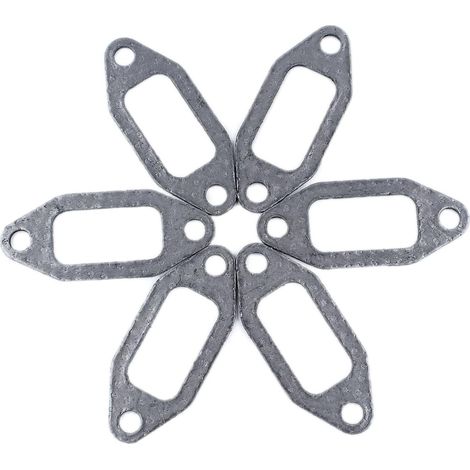 Joint d'échappement 6 pièces adapté pour Husqvarna 362 365 371 372 385 390 Tronçonneuse 503775901 Jonsered 2063 2071 2163 2165 (1/5)
