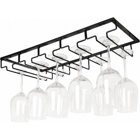 Porte-verres à vin suspendu en fer forgé, style européen, décoration de bar, support à verres (1/5)