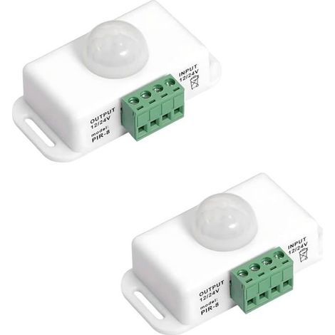 2 détecteurs de mouvement PIR 12V-24V – Contrôleur de bande LED infrarouge (1/5)