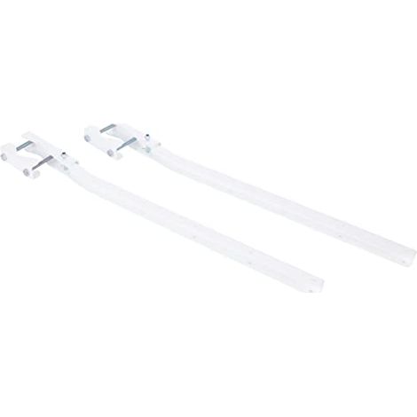 Sauvic 89415-Stendibiancheria da ringhiera, adattabile e pieghevole, bianco (1/4)