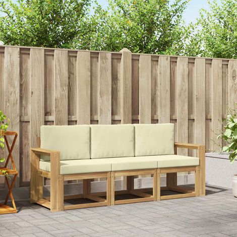 vidaXL Conjunto de sofás de exterior 3 uds. (1/5)