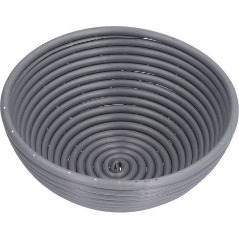 Waschbarer Brotkorb, innovative Backform für zu Hause, rund, dunkelgrau, 20 x 8 cm (1/5)