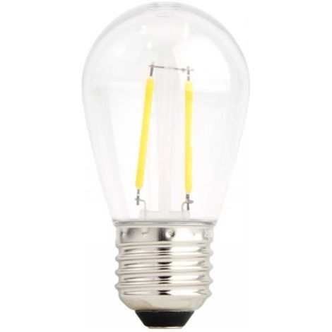 Lampadina Led Filamento Attacco E27 Con Copertura in Vetro Raffinato Luce Calda (1/4)