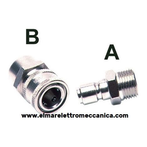 Fig. A 3/8" F Attacco rapido a sfere ARS250 idropulitrice