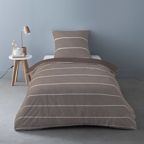 Housse de couette Flanelle 140x200 + 1 taie d'oreiller