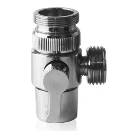 Rohr- und Abzweigadapter für Badezimmer, 2 Stück, für tragbare Waschmaschinen-Spülbeckenabtrennung (1/4)