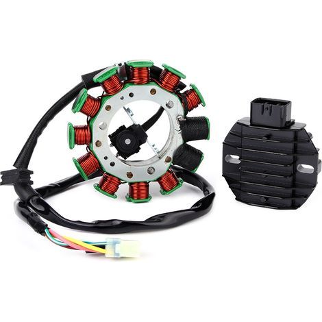Kit Stator, Stator et Redresseur 400Ex, Redresseurs D'alternateur pour Sports Motorisés, Stator et amp Redresseur de Régulateur adapté pour Atv 400Ex / Sportrax (1/5)