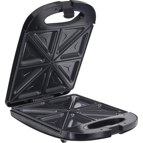 Appareil à sandwichs, grille-pain, 1200 W 220 V, 4 tranches, double grille, antiadhésif, gaufrier. - AquaForge (1/4)