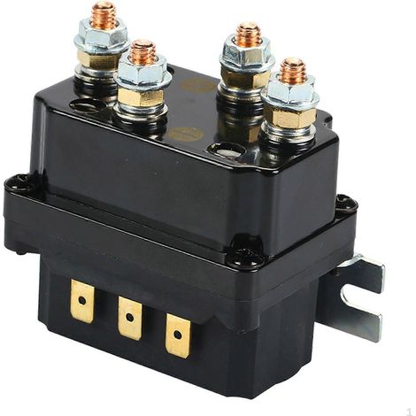 Contacteur de relais électromagnétique pour treuil, relais 12V 250A, compatible avec les véhicules tout-terrain 4x4. (1/3)