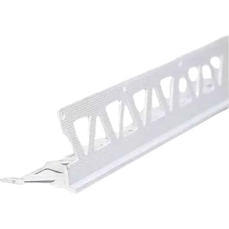 Paraspigolo in pvc testa a "T" per intonaco 2,8 metri
