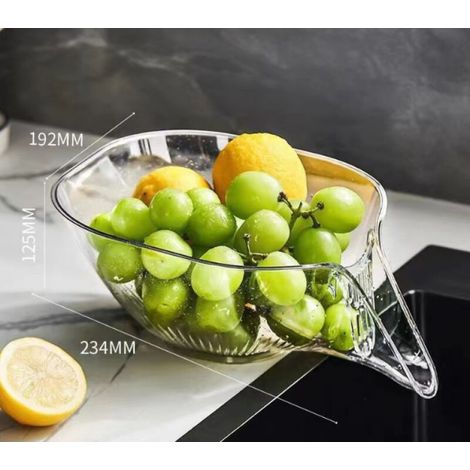 Entonnoir De Panier De Vidange pour Évier De Cuisine Panier D'égouttage D'évier Filtre pour Panier D'évier De Légumes De Cuisine Multifonctionnel Bol De Vidange De Panier De Crépine (1/3)