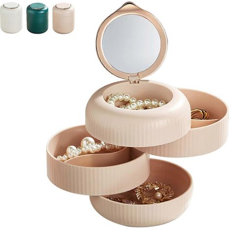 Boîte à bijoux pour filles et femmes - Rose (1/5)