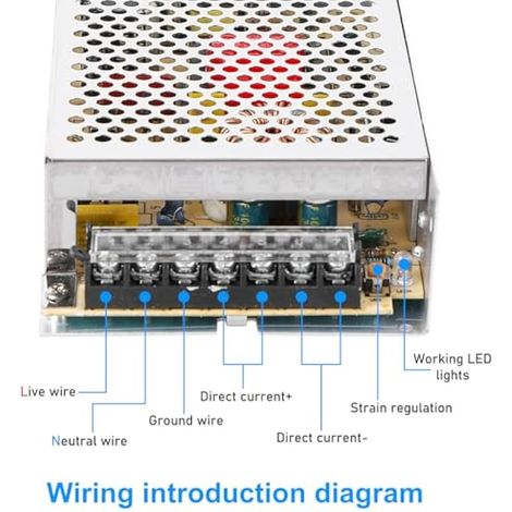 Bloc d'alimentation à découpage 24 V 10 A 240 W Transformateur LED AC 220 V/110 V vers DC 24 V Adaptateur pour bandes LED, imprimante 3D, CCTV, tension constante d'éclairage (1/3)