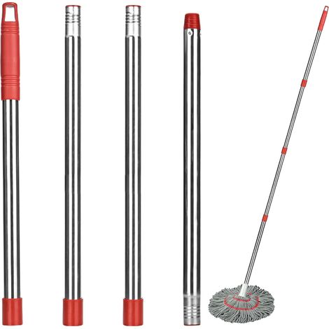 Replacement Telescopic Mop Accessories Compatible with Turbo Spin/Turbo Smart Adjustable Handle 4pcs 58" (1/5)