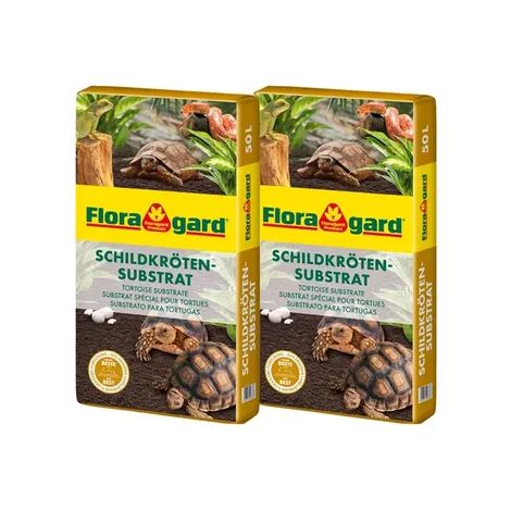 Floragard Schildkröten - Substrat Terrariensubstrat Terrarienerde 100 L (2 x 50L)