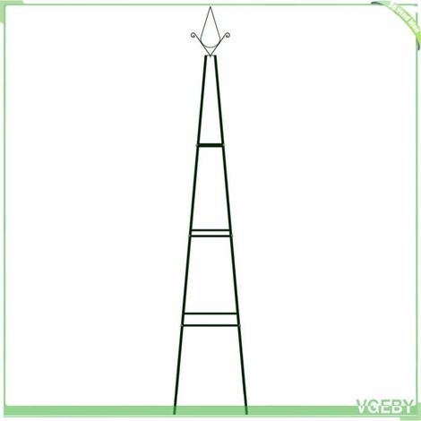 Support pour plantes grimpantes - FAFEICY - 47096 - Vert foncé - Fer époxy - 35x35x195 cm (1/4)