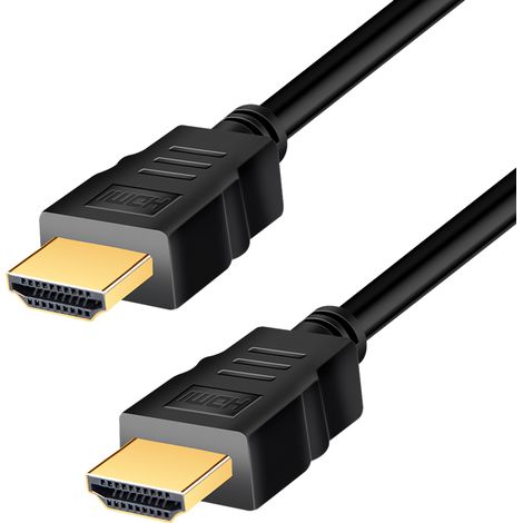 Cable HDMI de 2 m, 4K/60 Hz, 2.0, Logilink HDR, ARC, Ethernet, color negro, conectores chapados en oro. (1/5)