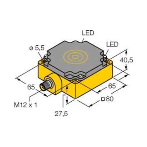 turck Sensor induktiv NI75UCP80AP6X2H1141 75mm Kunststoff PBT-GF30-V0