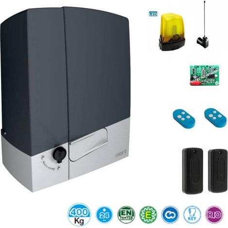 Came – Kit d'automatisation pour portail coulissant 24V – Moteur 400 kg – Longueur de vantail jusqu'à 14 m – Installation complète avec accessoires