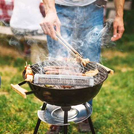 Tube à Fumée Hexagonal en Acier Inoxydable 304, 30cm, pour Tous Barbecues et Fumoirs (1/5)