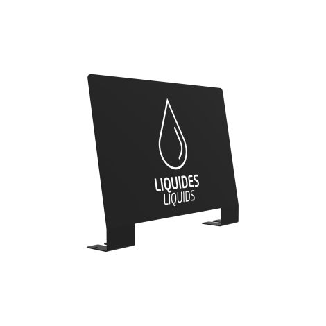 Plaque signalétique pour meuble Alitri - picto Liquides - gris manganèse