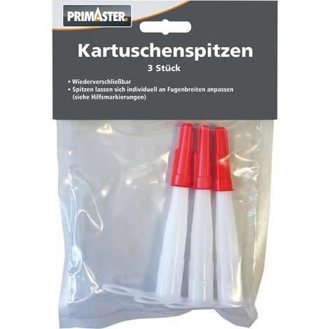Primaster Kartuschenspitzen 3 Stück Silikonspitzen Wiederverschließbar