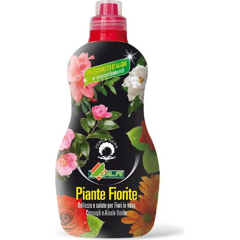 AL.FE CONCIME per Piante Fiorite Liquido Completo Ricco di Alghe 1 lt