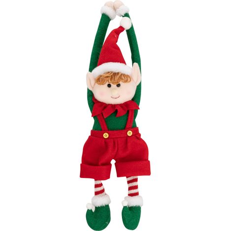Déco de Noël Lutin à accrocher H 46 cm - Feeric Christmas (1/2)